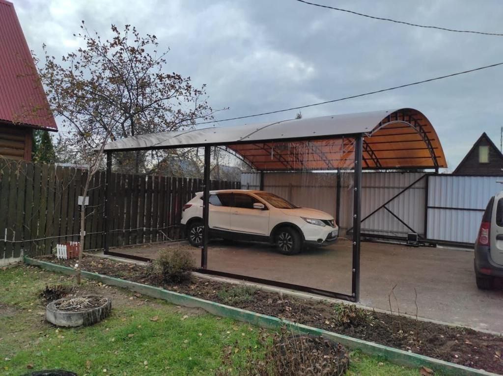 Прозрачные шторы ПВХ для навеса под автомобиль в Ряжске